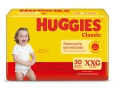 PAÑAL HUGGIES CLASIC HIPERPACK XX GRANDE 30 UN