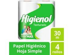 PAPEL HIGIENICO HIGIENOL TEXTURADO 4X30 MT