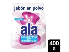 JABON EN POLVO ALA MATIC BICARBONATO 400 gr