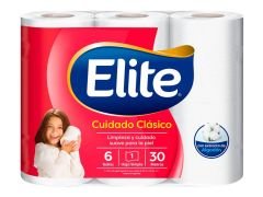 PAPEL HIGIENICO ELITE SIMPLE HOJA 6X30 MT