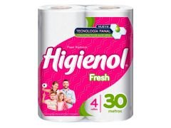 PAPEL HIGIENICO HIGIENOL FRESH 4X30 MT