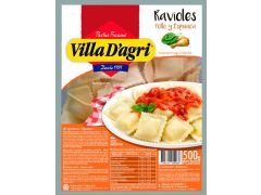 RAVIOLES VILLA D'AGRI POLLO Y ESPINACA 500 GR