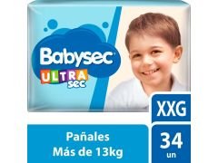 PAÑAL BABYSEC ULTRA HIPERPACK XXG 26/30 UN