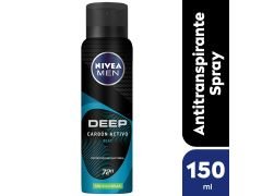 ANTITRANSPIRANTE MASCULINO NIVEA DEEP BEAT 150 ML