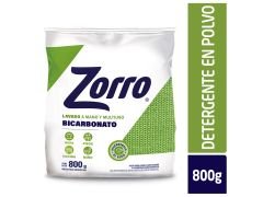 JABON EN POLVO ZORRO REGULAR BICARBONATO 800 GR