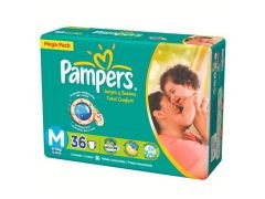 PAÑAL PAMPERS CONFORT MEGA MEDIANO26 UN