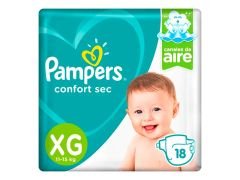 PAÑAL PAMPERS CONFORT MEGA X GRANDE 18 UN