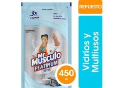 LIMPIADOR Mr MUSCULO VIDRIOS Y MULTIUSO 450 ML
