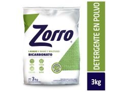 JABON EN POLVO ZORRO REGULAR BICARBONATO 3 KG