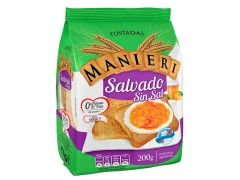 TOSTADAS MANIERI SALVADO SIN SAL 200 GR