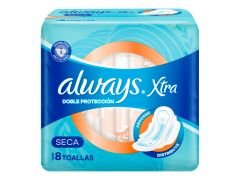 TOALLITAS FEMENINAS ALWAYS PROTECCION SECA 8 UN