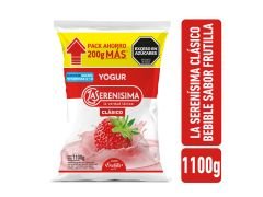 YOGHURT LA SERENISIMA SACHET ENTERO FRUTILLA 1.1 LT