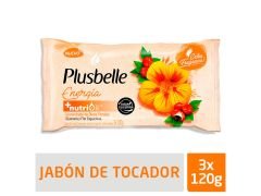 JABON DE TOCADOR PLUSBELLE ENERGIA 3x120 GR