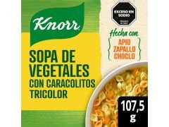 SOPA KNORR CON VEGETALES CARACACOLITOS