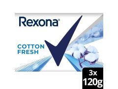 JABON DE TOCADOR REXONA COTON FRESH 3X120 GR