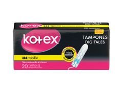 TAMPONES KOTEX MEDIO 20 UN