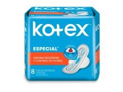 TOALLITAS FEMENINAS KOTEX ESPECIAL 8 UN