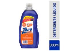 JABON LIQUIDO ZORRO PLUS BOTELLA 800 ML