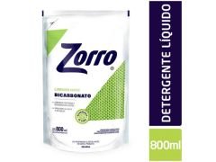 JABON LIQUIDO ZORRO BICARBONATO DOYPACK 800 ML