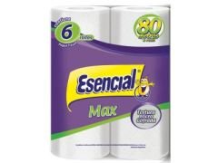 PAPEL HIGIENICO ESENCIAL MAX 6X80 MT