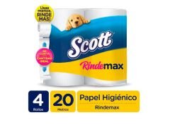 PAPEL HIGIENICO SCOTT RINDEMAX 4X20 MT