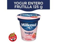YOGHURT MILKAUT ENTERO FRUTILLA 125 GR