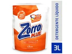 JABON LIQUIDO ZORRO PLUS DOYPACK 3 LT