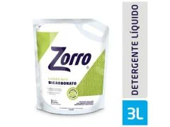 JABON LIQUIDO ZORRO BICARBONATO DOYPACK 3 LT