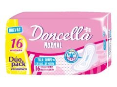 TOALLITAS FEMENINAS DONCELLA CON ALAS SIN DESODORANTE 16 UN