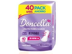 PROTECTORES FEMENINOS DONCELLA ANATOMICA SIN DESODORANTE 40 UN