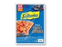 RAVIOLES LA SALTEÑA POLLO Y VERDURAS 900 GR