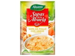 SOPA ALICANTE POLLO CON ARROZ Y VEGETALES 63 GR