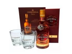 WHISKY CHIVAS REGAL EXTRA+VASOS 750 CC