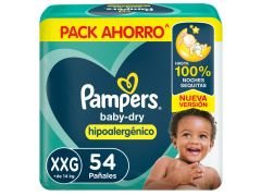 PAÑAL PAMPERS DRY MES XXG 54 UN