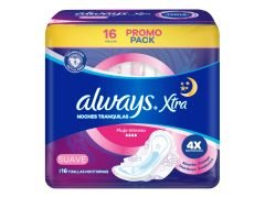 TOALLITAS FEMENINAS ALWAYS TRIPLE PROTECCION NOCTURANA 16 UN