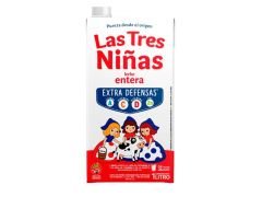 LECHE LAS TRES NIÑAS LARGA VIDA ENTERA 1 lt
