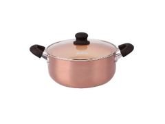 CACEROLA HUDSON OLIVE ANTIADHERENTE 24 CM