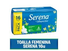 TOALLITAS FEMENINAS SERENA ANATOMICO 16 un