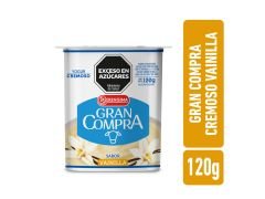 YOGHURT GRAN COMPRA DESCREMADO VAINILLA 120 GR
