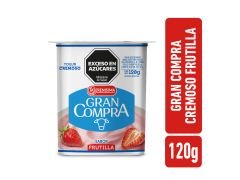 YOGHURT GRAN COMPRA DESCREMADO FRUTILLA 120 GR