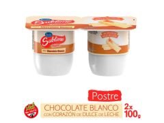POSTRE SUBLIME CHOCOLATE BLANCO 2X100 gr