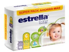 PAÑAL ESTRELLA SUPER PACK GRANDE 60 UN