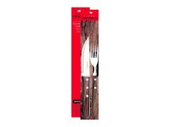 SET SIMONAGGIO TENEDOR + CUCHILLO DE MADERA 1 UN