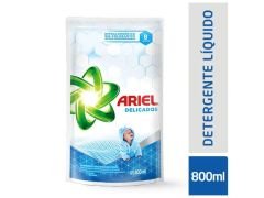 JABON LIQUIDO ARIEL DELICADO DOYPACK 800 ML