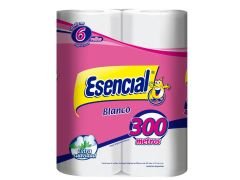 PAPEL HIGIENICO ESENCIAL BLANCO 6X50 MT