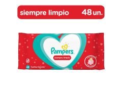 TOALLITAS HUMEDAS PAMPERS SIEMPRE LIMPIO 48 un