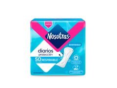 PROTECTORES FEMENINOS NOSOTRAS RESPIRABLES CON ALOE 50 un