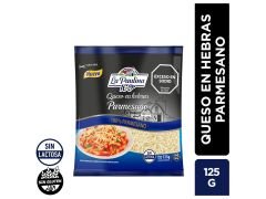 QUESO LA PAULINA EN HEBRAS PARMESANO 125 GR