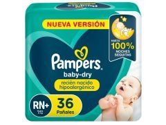 PAÑAL PAMPERS DRY RECIEN NACIDO 36 UN