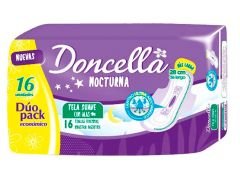 TOALLITAS FEMENINAS DONCELLA NOCTURNA 16 UN
